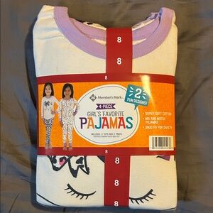 Girl's Favorite Pajamas - 2 Fun Designs — Purple and White